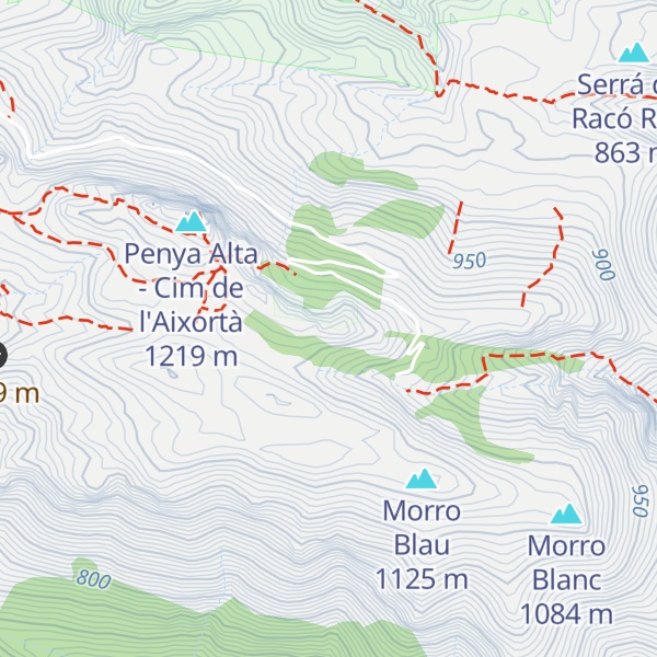 Map of Cerro dels Parats