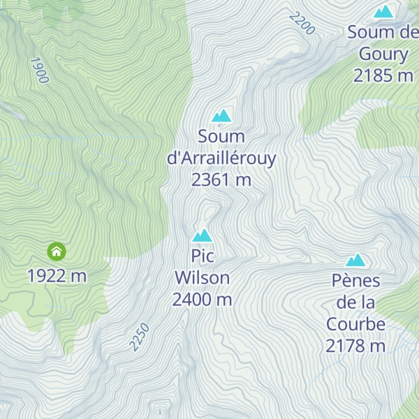 Map of Soum de Coume Grane