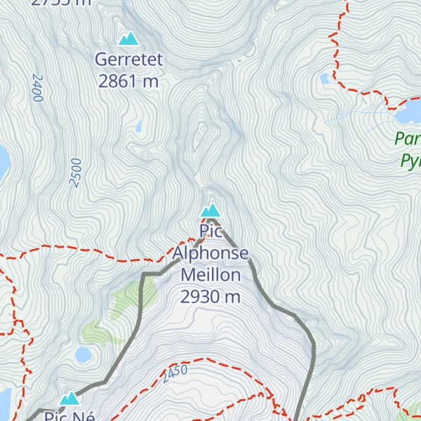 Map of Pic Alphonse Meillon