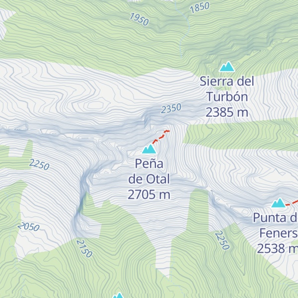 Map of Peña de Otal