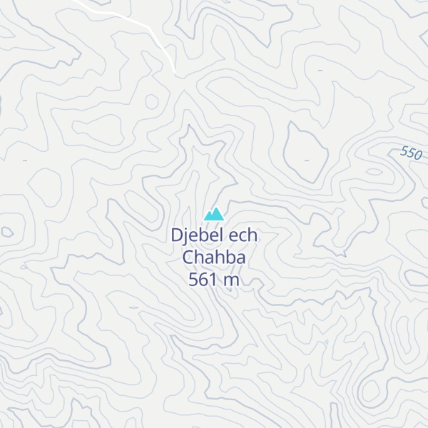 Map of Djebel ech Chahba