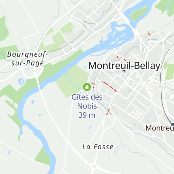 Map of Gîtes des Nobis