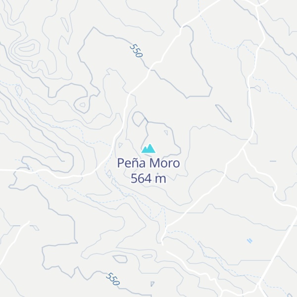 Map of Peña Moro