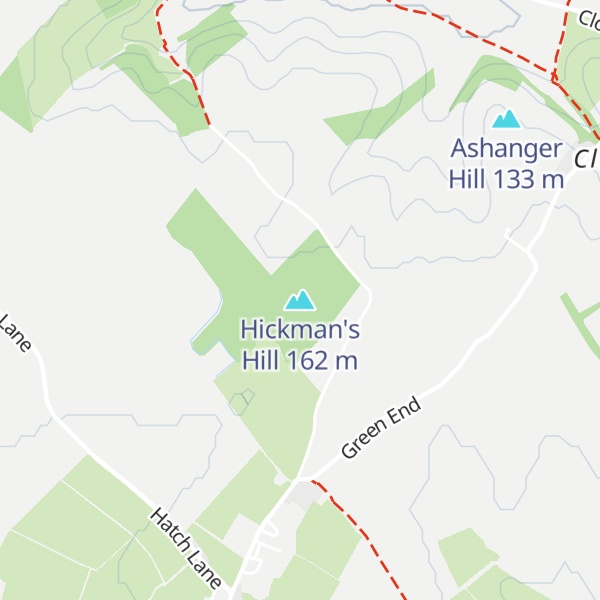 Map of Hickman's Hill