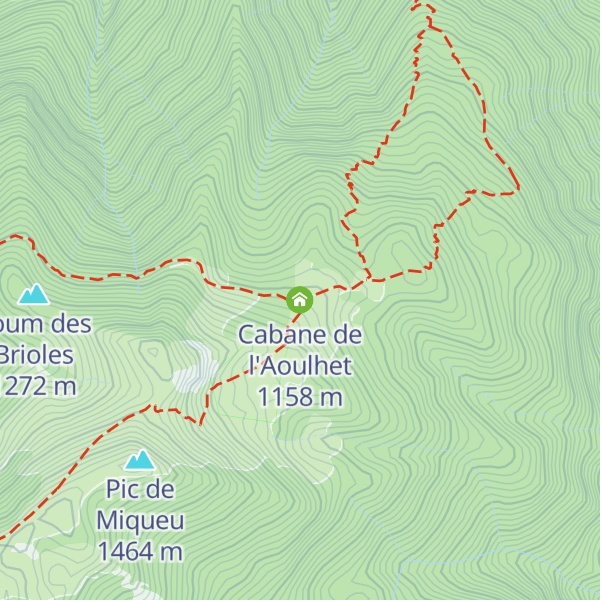 Map of Cabane de l'Aoulhet