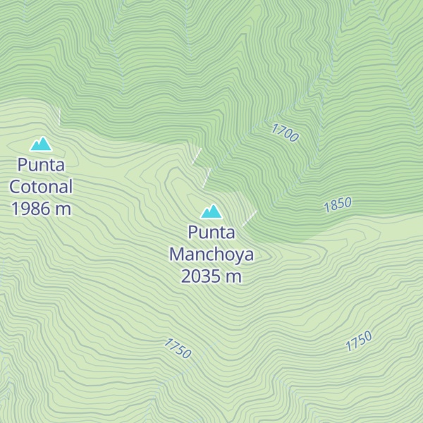 Map of Punta Manchoya