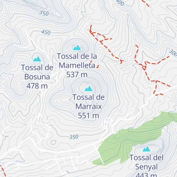 Map of Tossal de Marraix