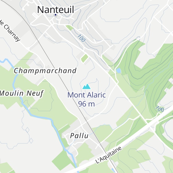 Map of Mont Alaric