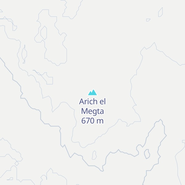Map of Arich el Megta