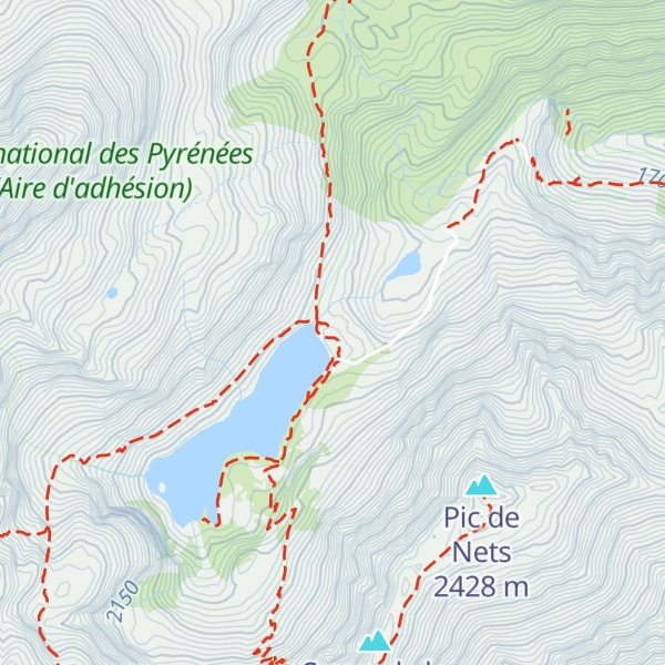 Map of Refuge d'Ilhéou