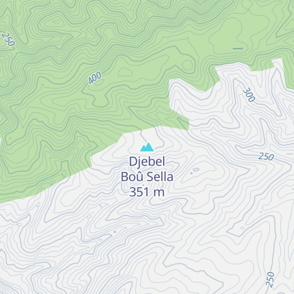Map of Djebel Boû Sella