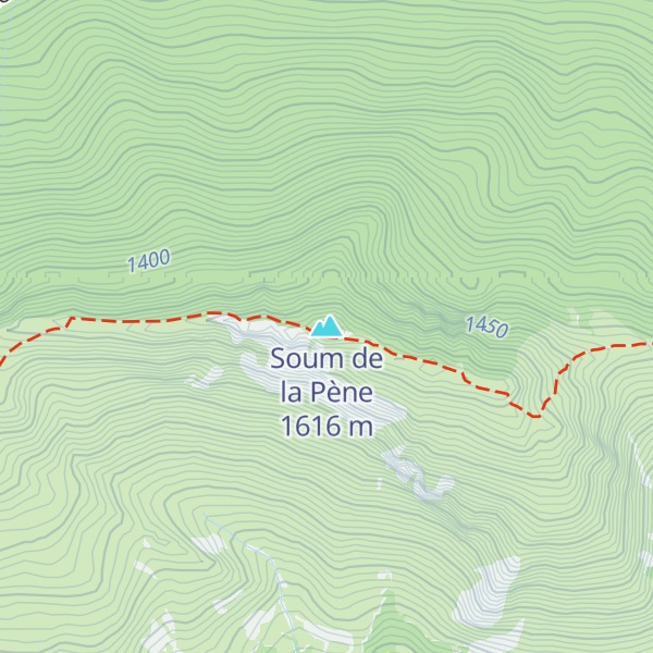 Map of Soum de la Pène