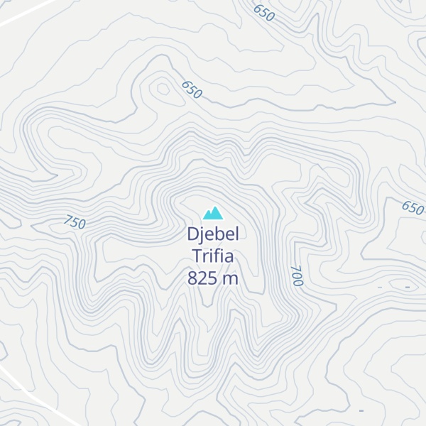 Map of Djebel Trifia