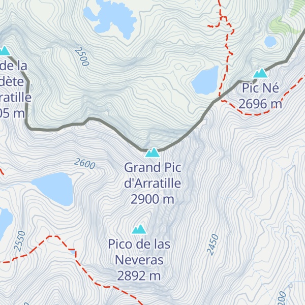 Map of Grand Pic d'Arratille