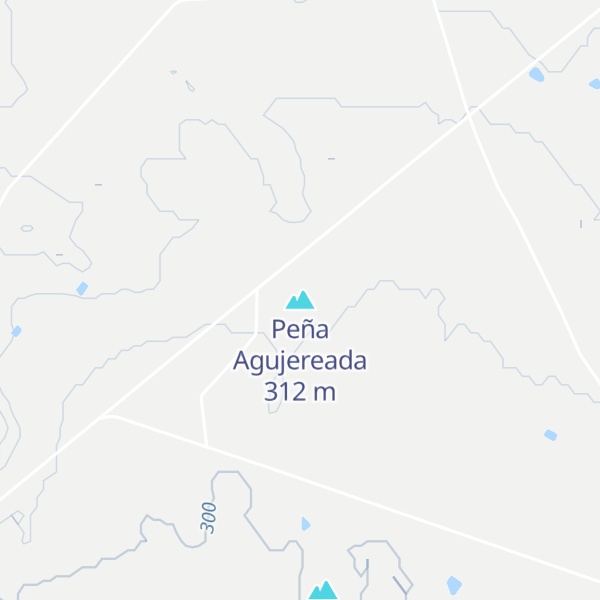 Map of Peña Agujereada