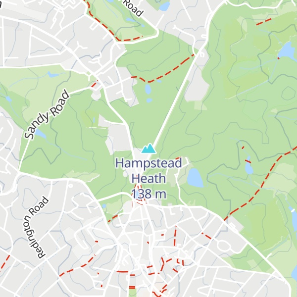 Map of Hampstead Heath