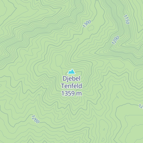 Map of Djebel Tenfeld