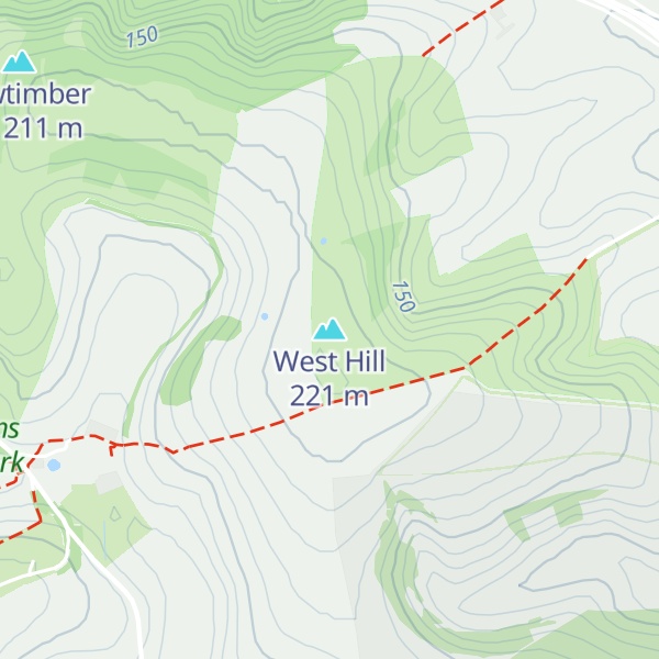 Map of West Hill
