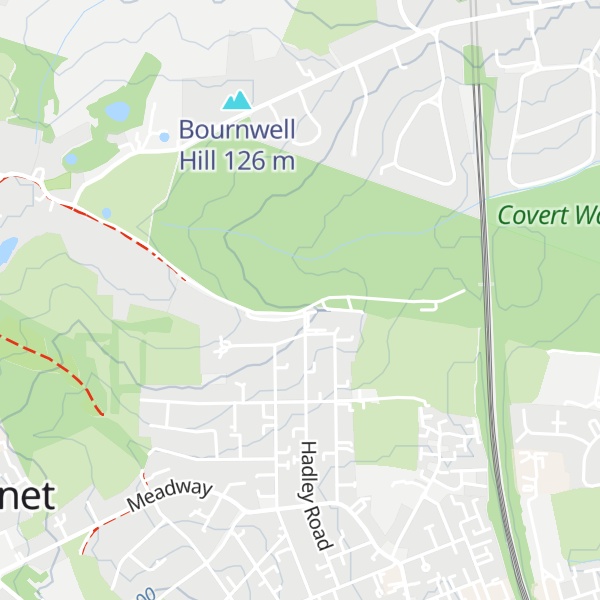 Map of Priddeon's Hill