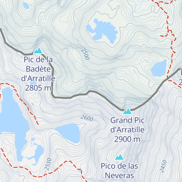 Map of Petit Pic d'Arratille