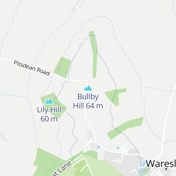 Map of Bullby Hill