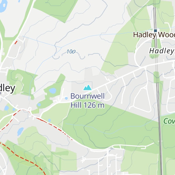 Map of Bournwell Hill