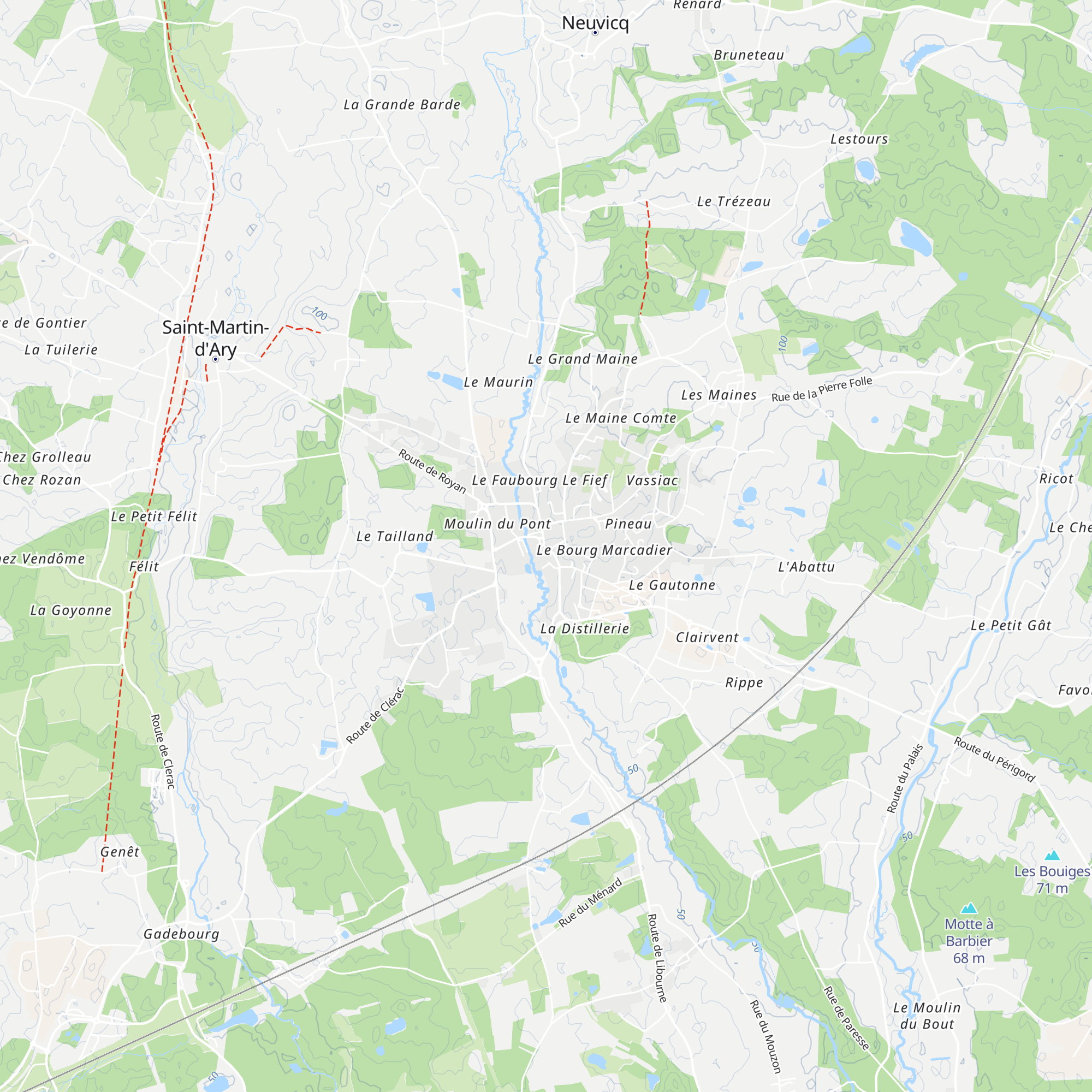 Office de Tourisme de Montguyon map