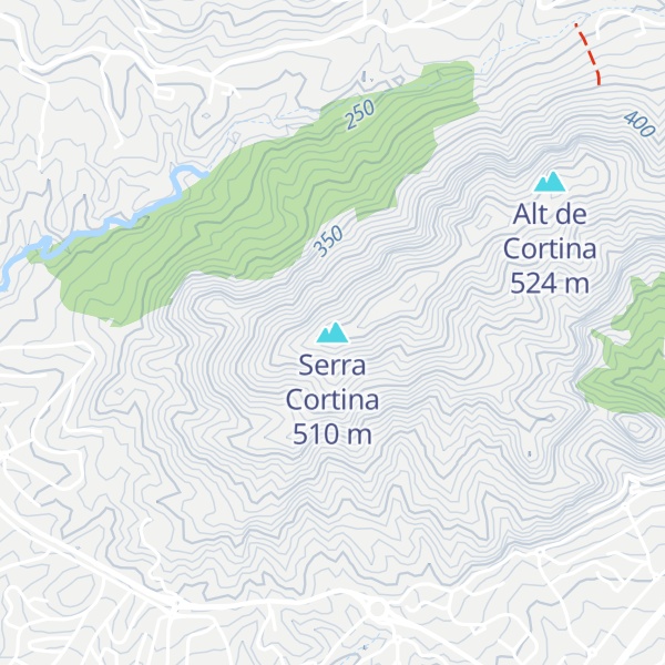 Map of Serra Cortina