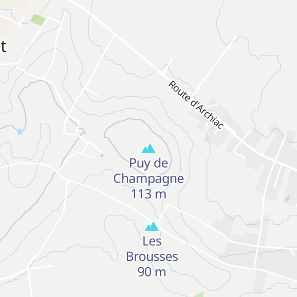 Map of Puy de Champagne