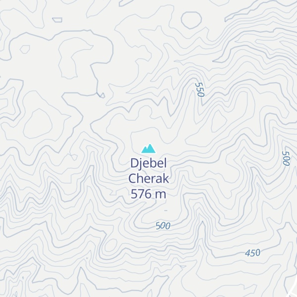 Map of Djebel Cherak