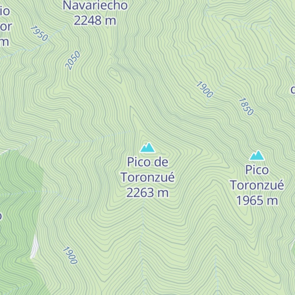 Map of Pico de Toronzué