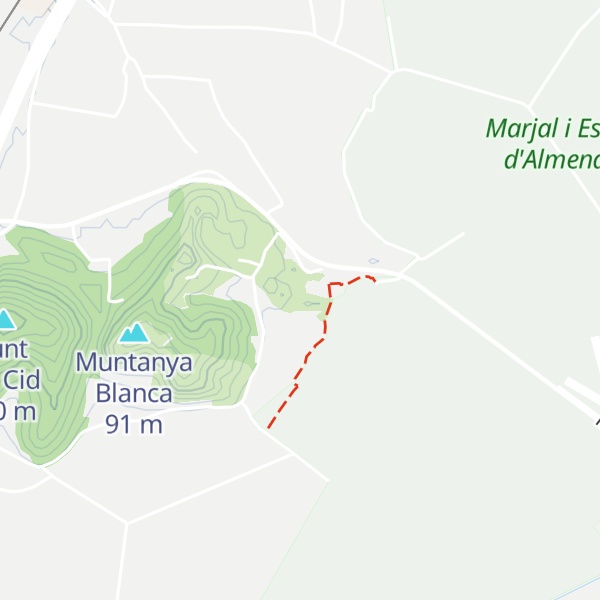 Map of Penya de l'Estany