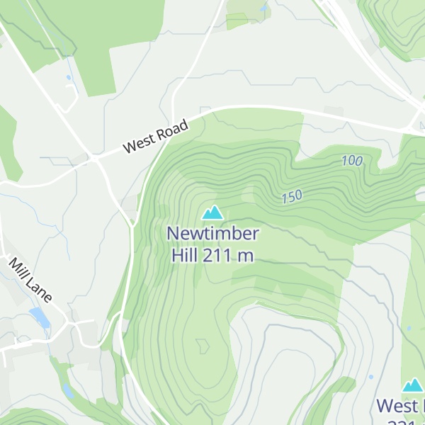 Map of Newtimber Hill