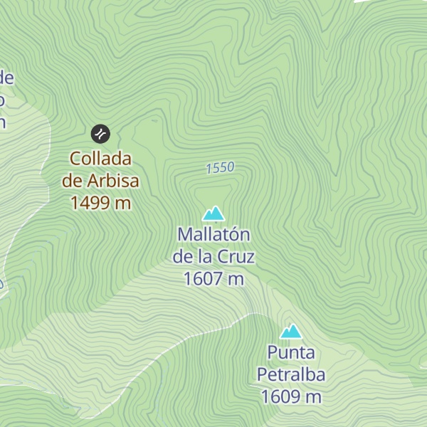 Map of Mallatón de la Cruz