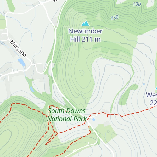Map of North Hill