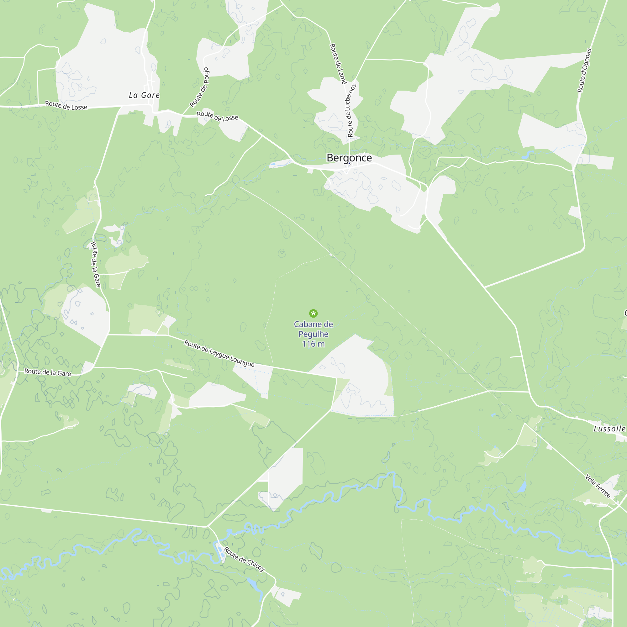 Cabane de Pegulhe map