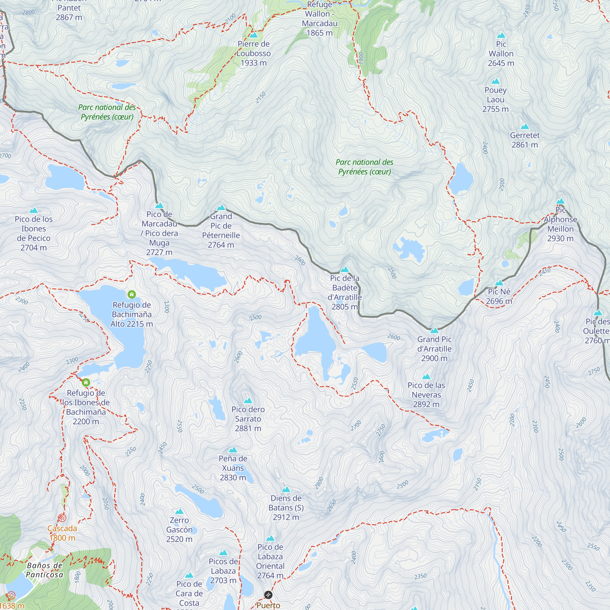 Cabana Bramatuera map