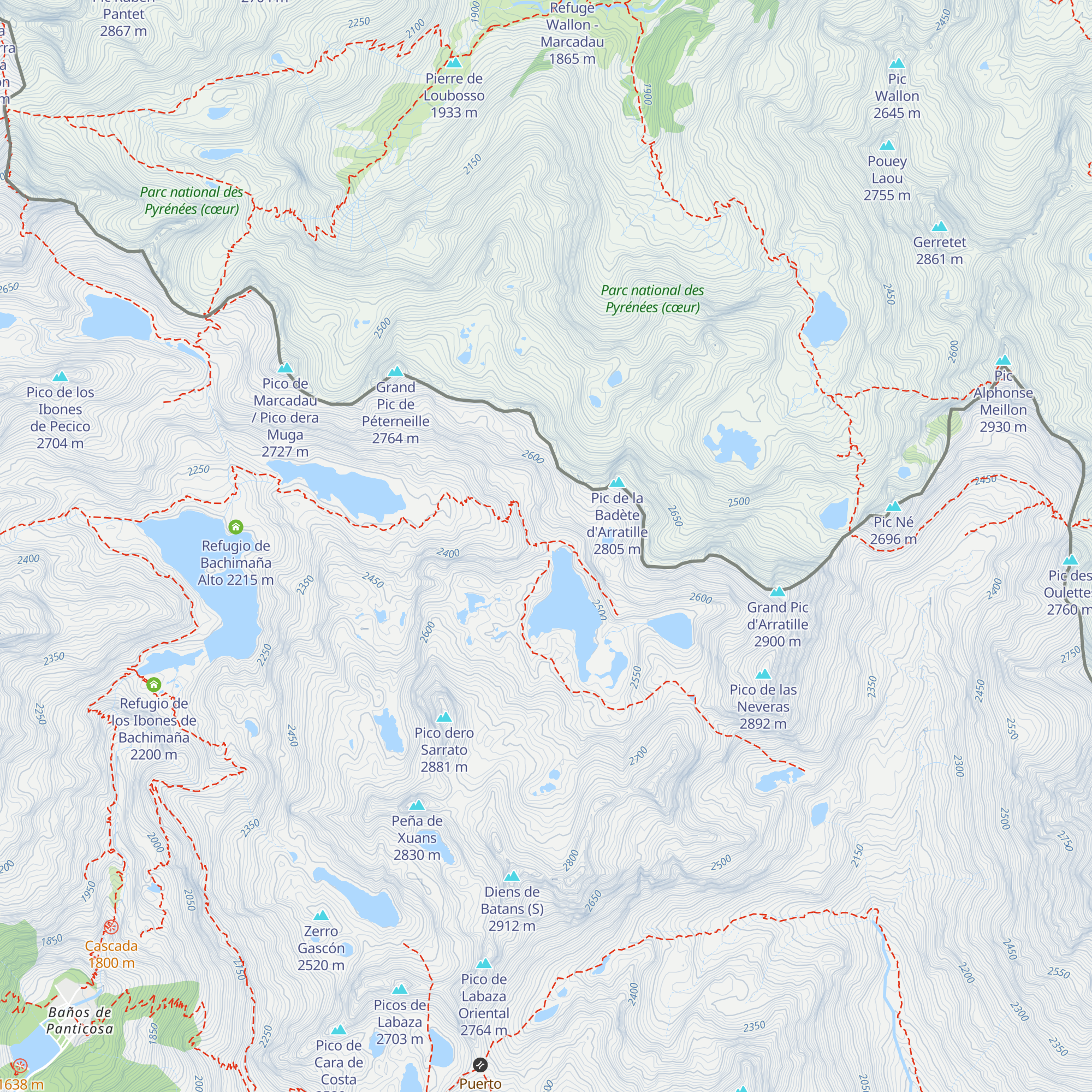 Cabana Bramatuera map