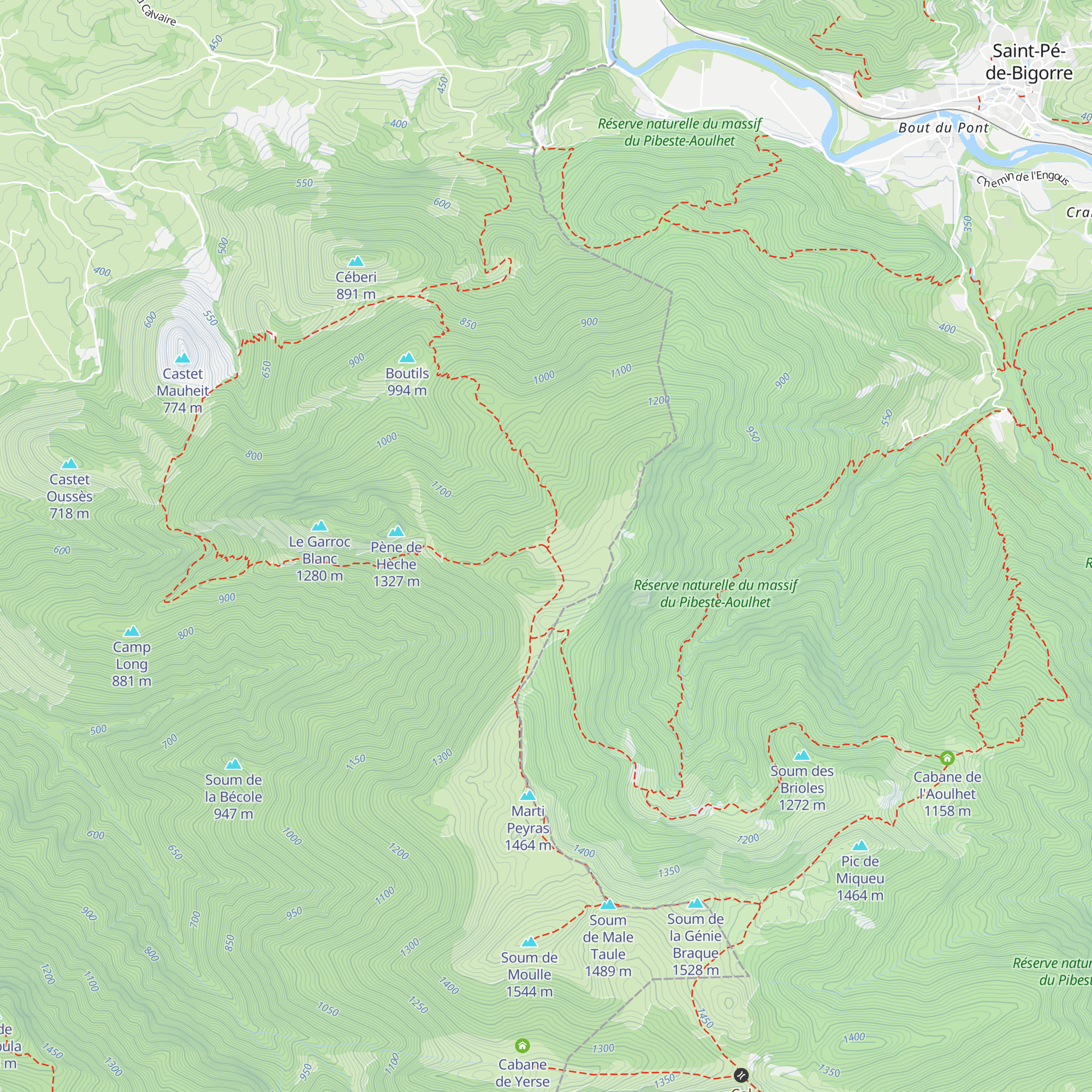 Cabane de l'Isarce map