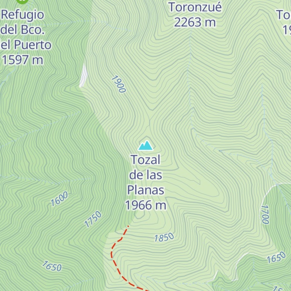 Map of Tozal de las Planas