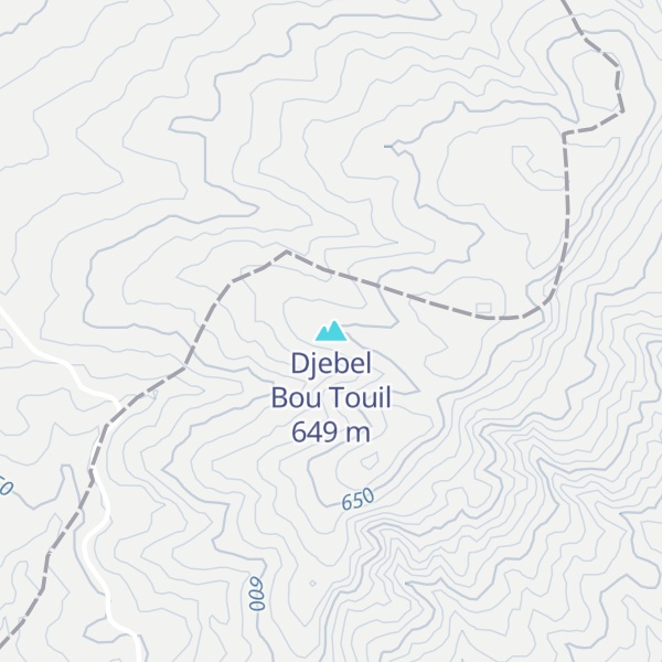 Map of Djebel Bou Touil