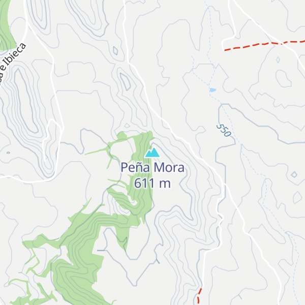 Map of Peña Mora