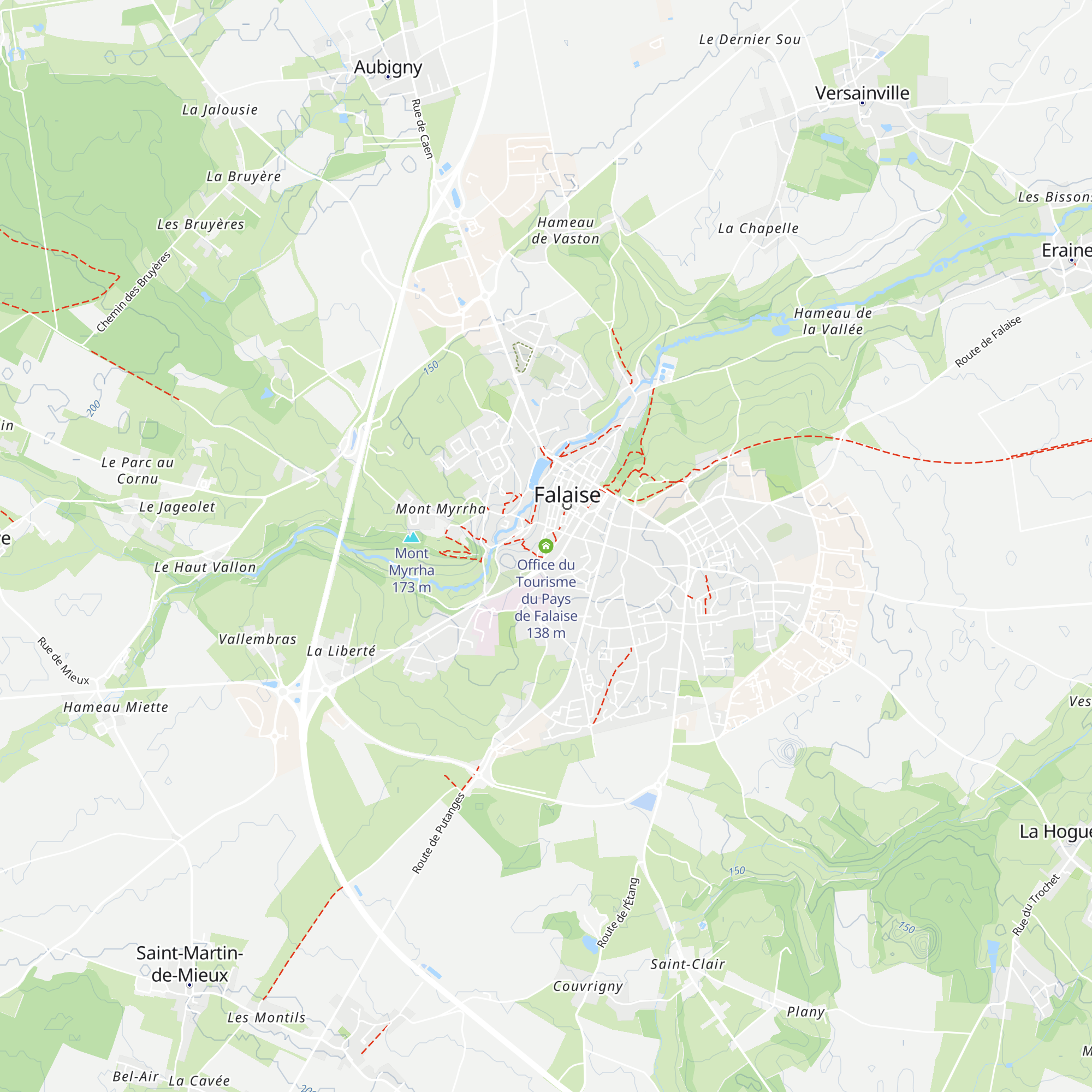 Office du Tourisme du Pays de Falaise map