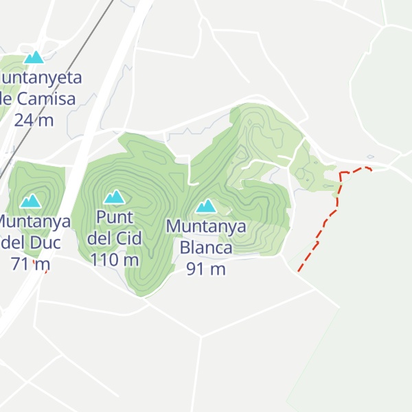 Map of Muntanya Blanca