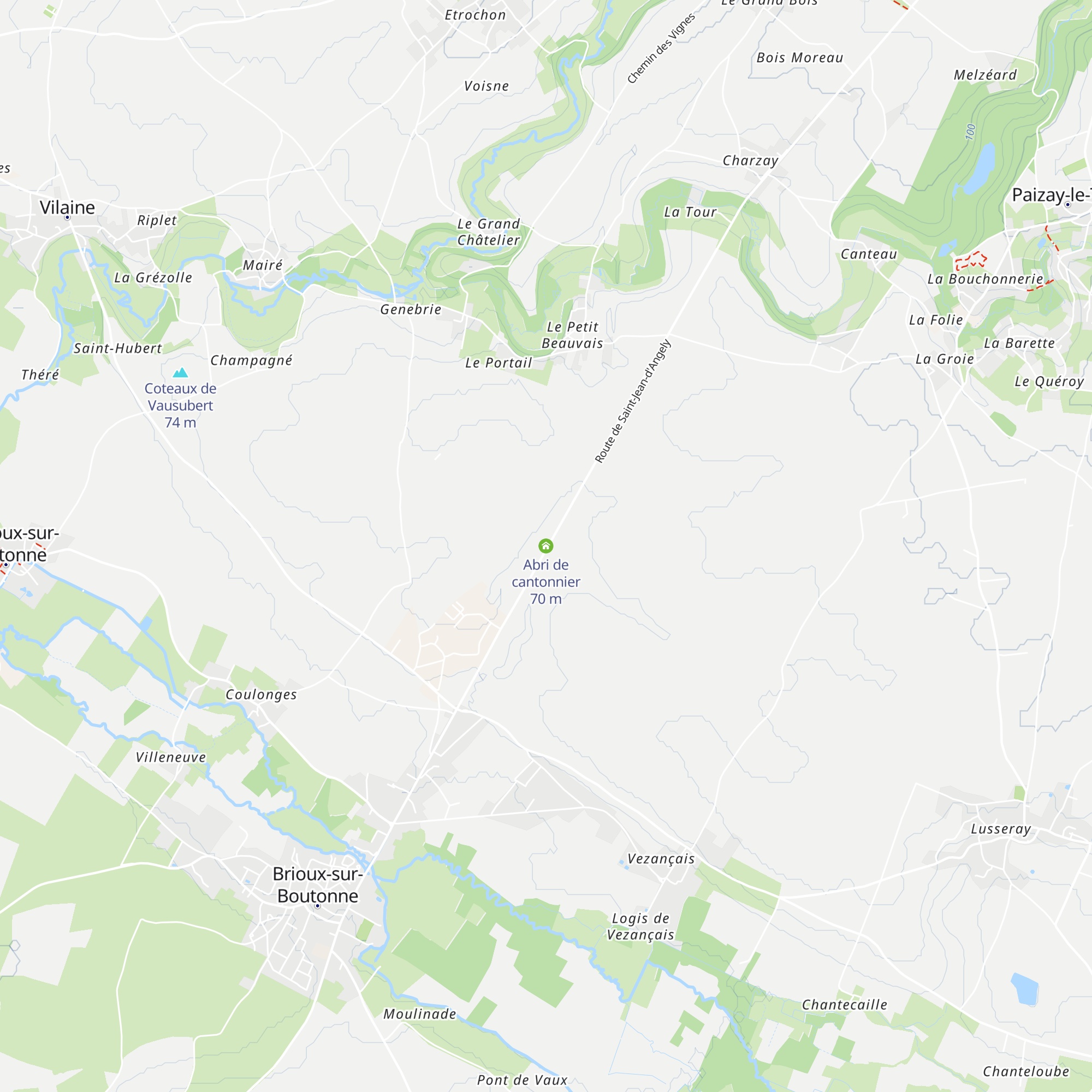 Abri de cantonnier map