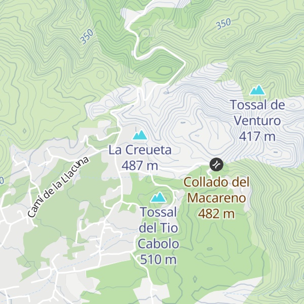 Map of Tossalet de Bossa