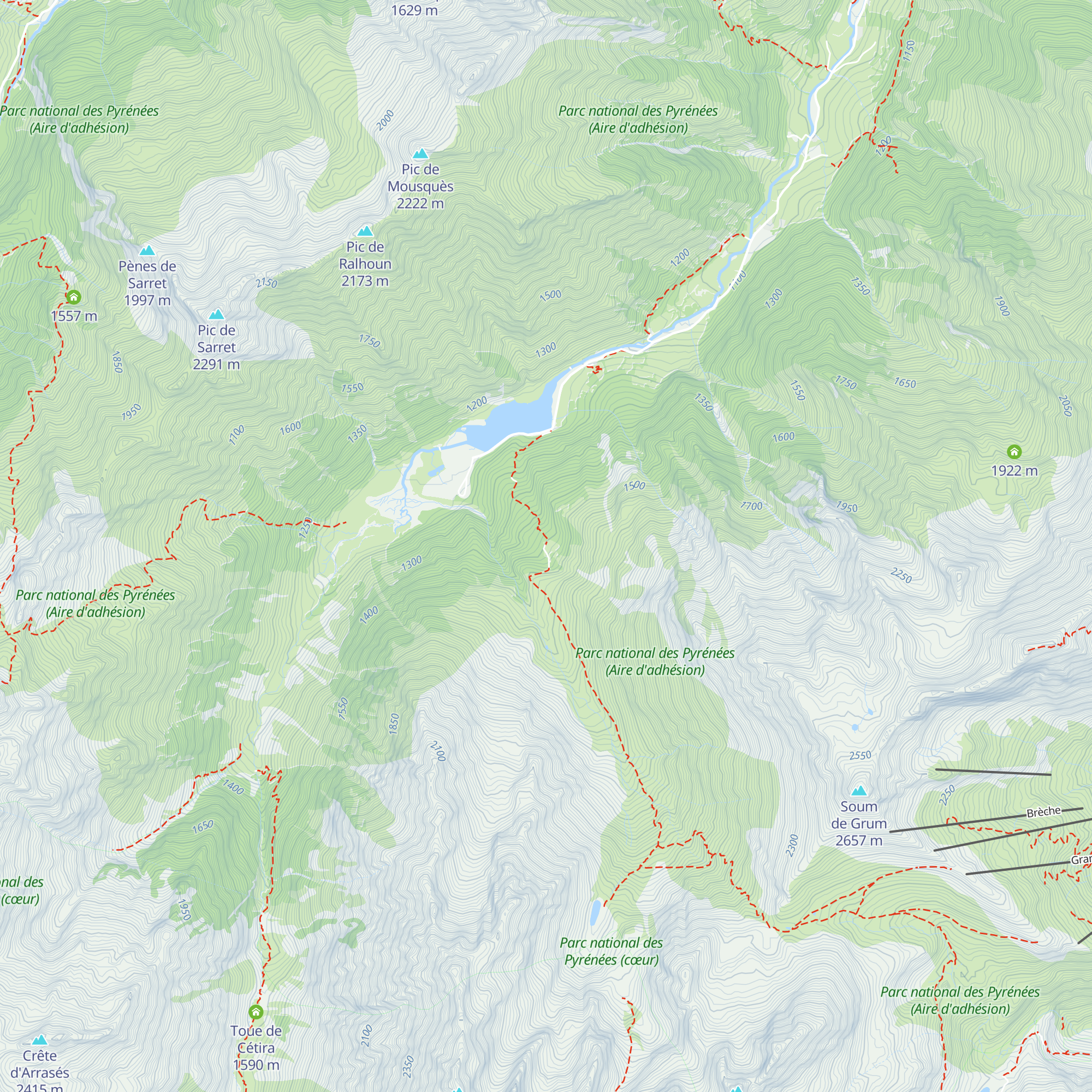 Cabane d'Arriousec map