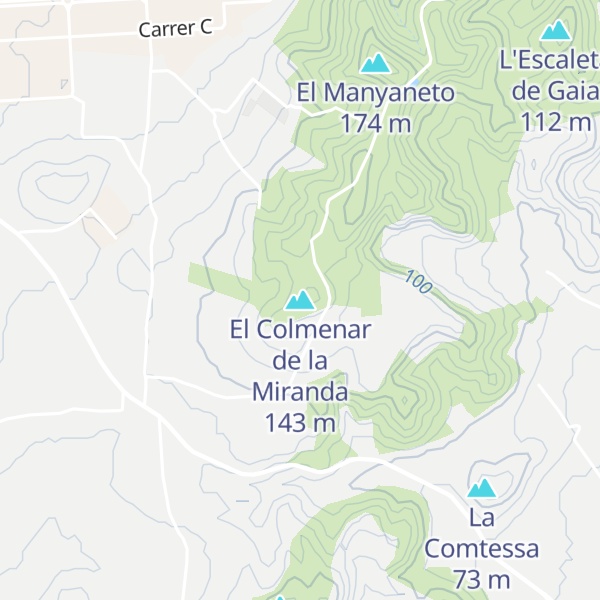 Map of El Colmenar de la Miranda