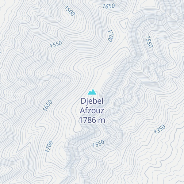 Map of Djebel Afzouz