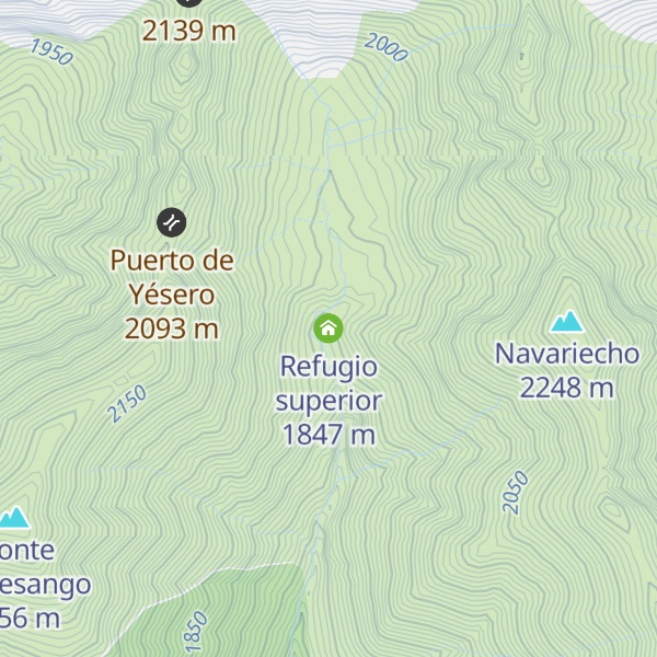 Map of Refugio superior
